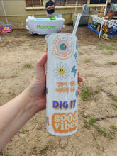 Load image into Gallery viewer, Positive Vibes Only Stay Groovy 20oz Sublimation Tumbler