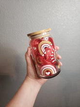 Load image into Gallery viewer, Boho Rainbow Glass Can Cup