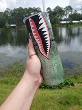 Load image into Gallery viewer, Fighter Plane 20 oz Sublimation Tumbler