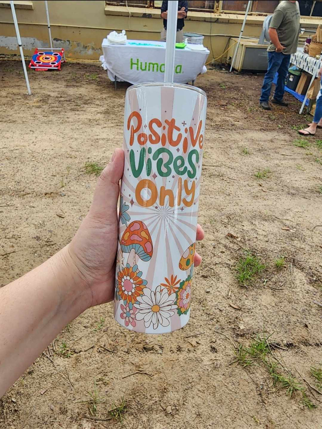 Positive Vibes Only 20oz Sublimation Tumbler