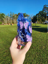 Load image into Gallery viewer, Butterfly Glass Can Cup
