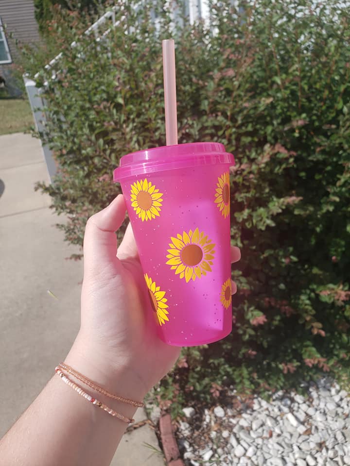 Sun flowers Pink Kid cup