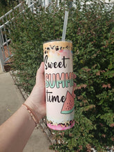Load image into Gallery viewer, Sweet Summer Vibes Watermelon 20 oz Sublimation Tumbler
