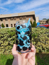 Load image into Gallery viewer, Western bull and cow print glass
