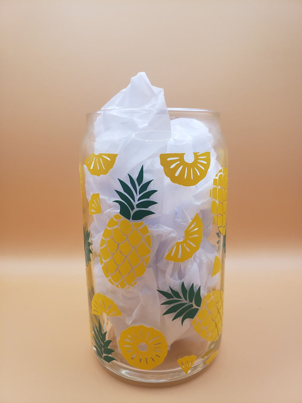 Pineapple Glass Can Cup