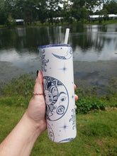 Load image into Gallery viewer, White Sun and Moon 20 oz Sublimation Tumbler
