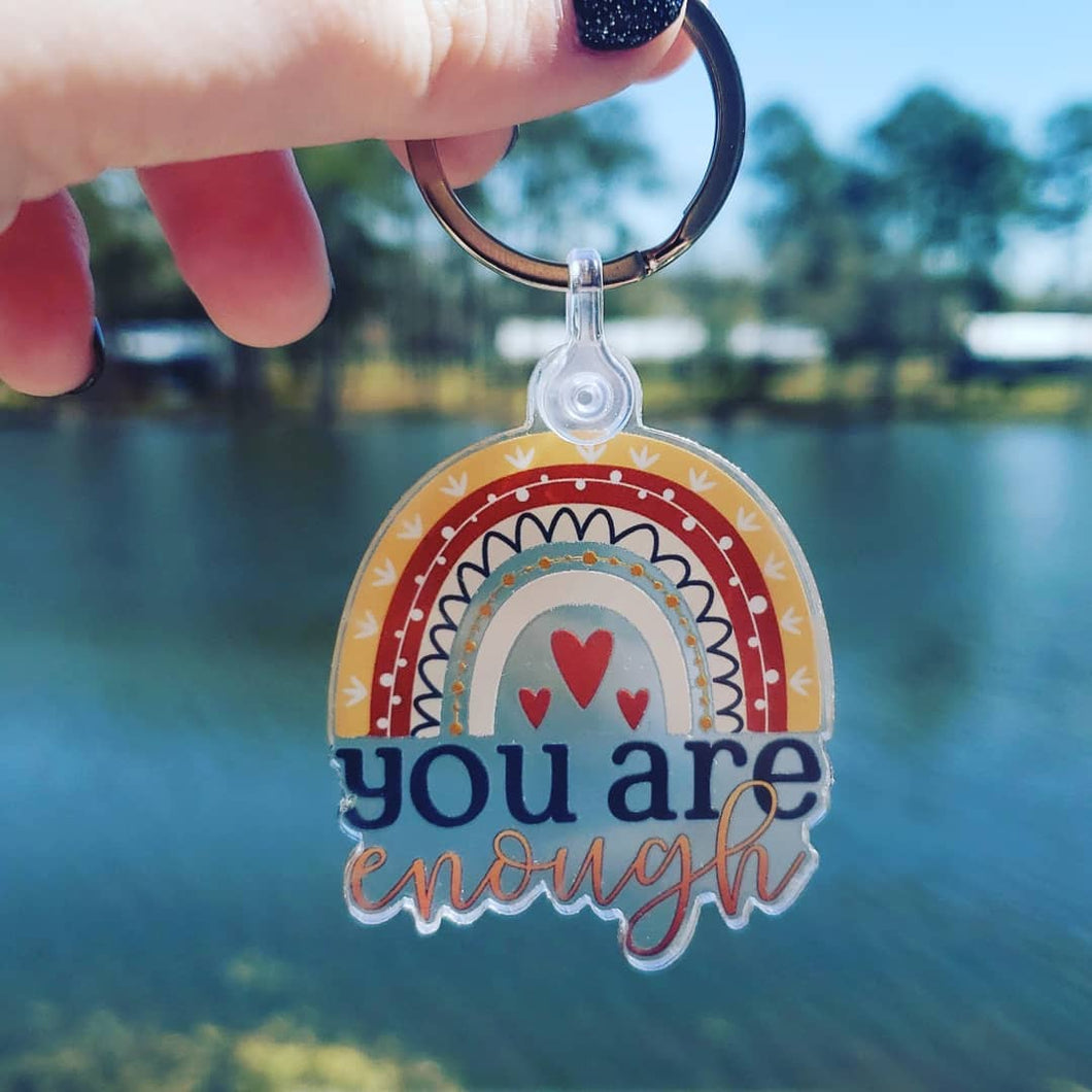 You Are Enough  Keychain